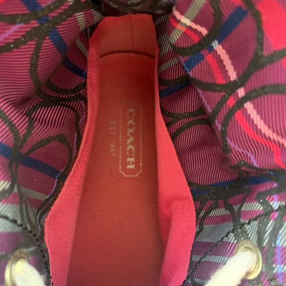 COPY - COACH Women's Brown Monogram Logo "Bonney" High-Top Sneakers - Picture 4 of 8